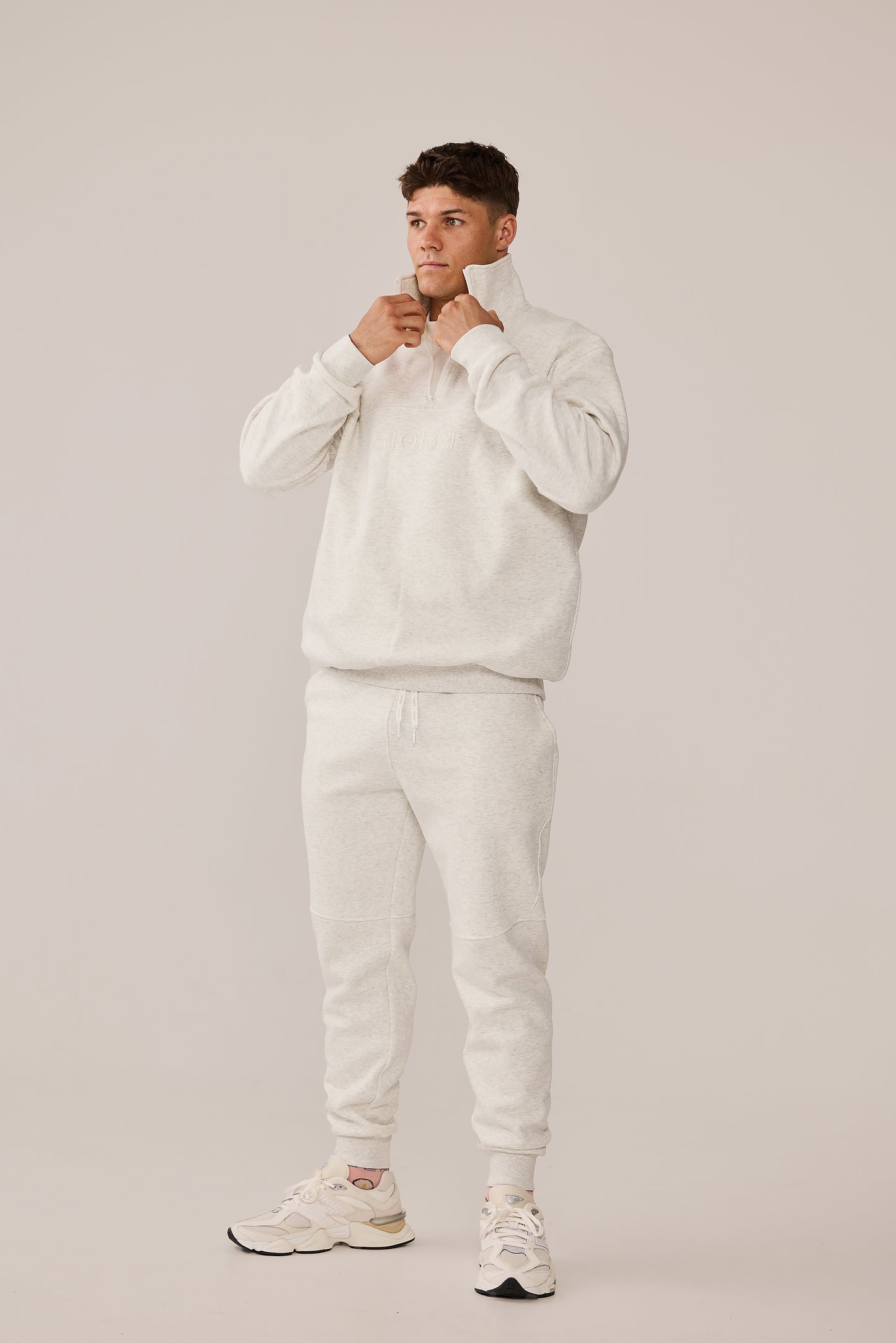 ARCHIE JUMPER - WHITE MARLE