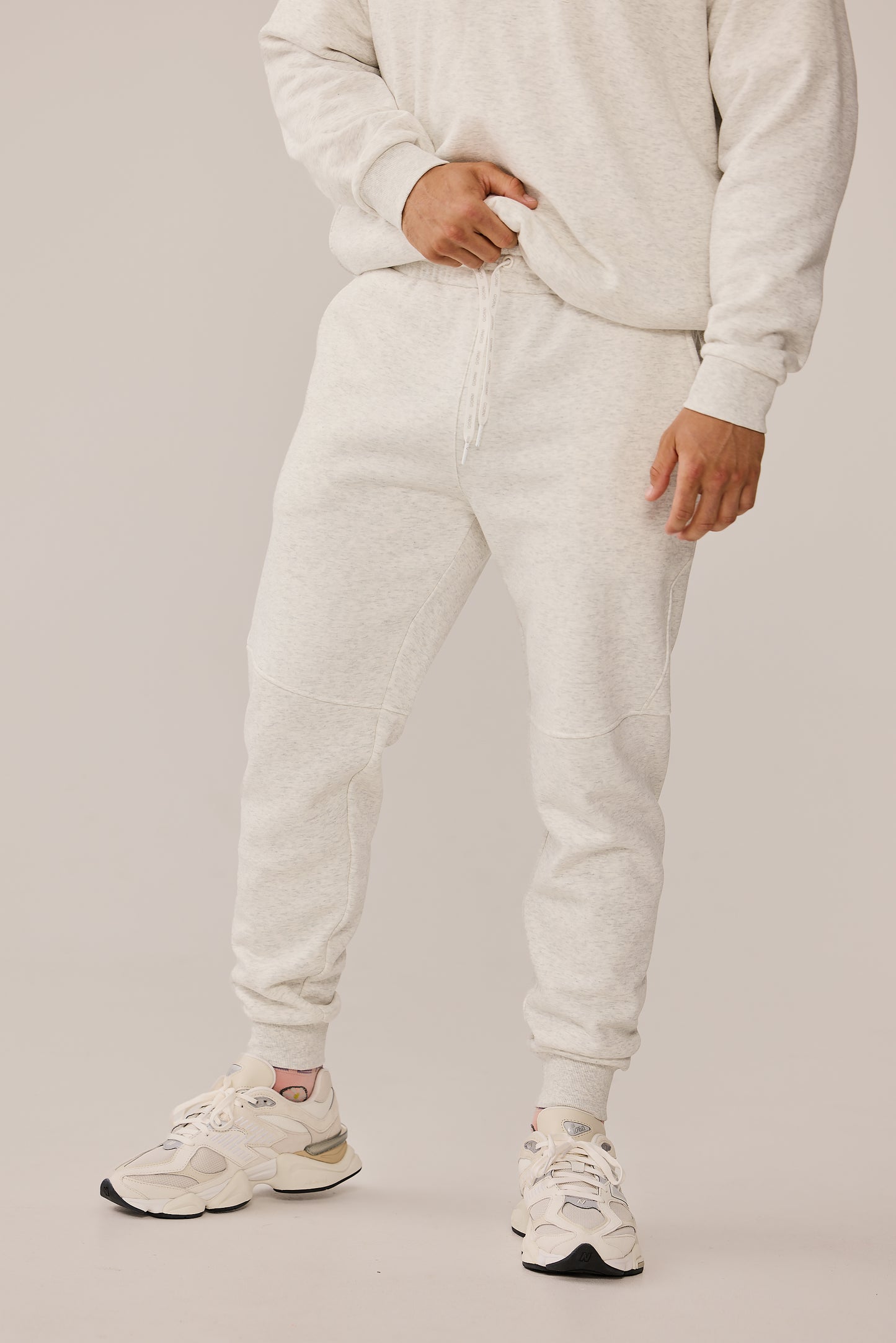 ARCHIE JOGGER - WHITE MARLE