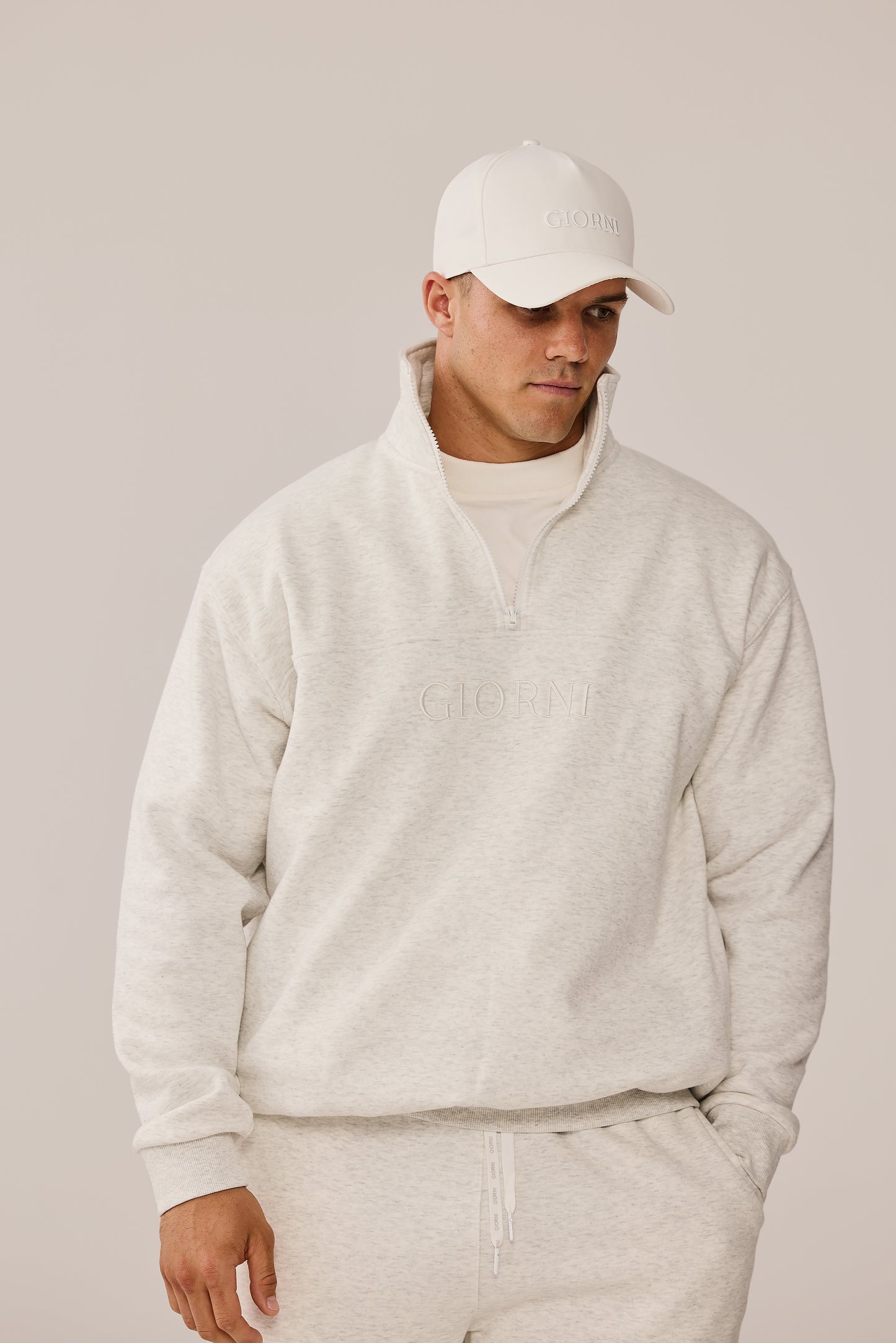 ARCHIE JUMPER - WHITE MARLE