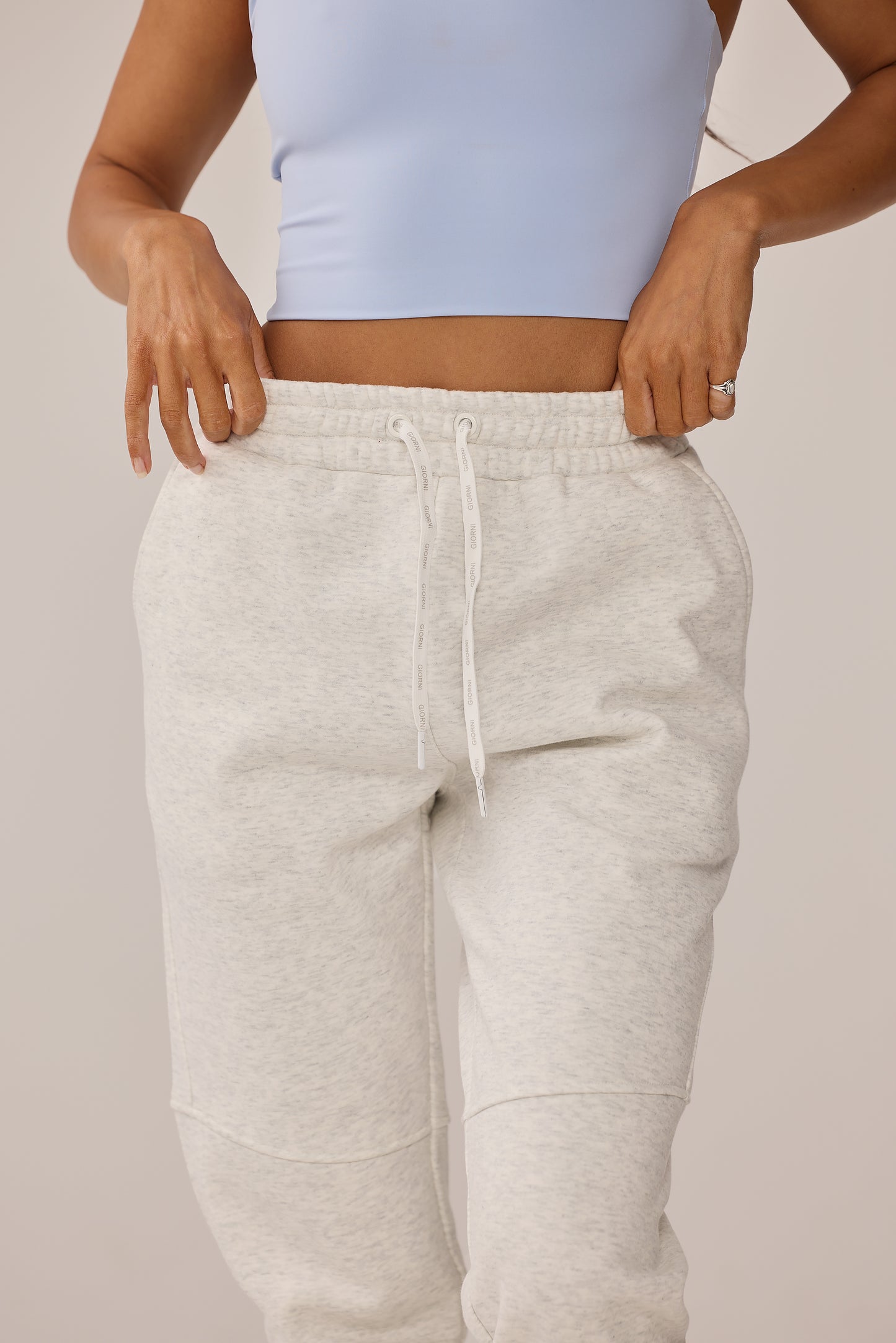 ARCHIE JOGGER - WHITE MARLE