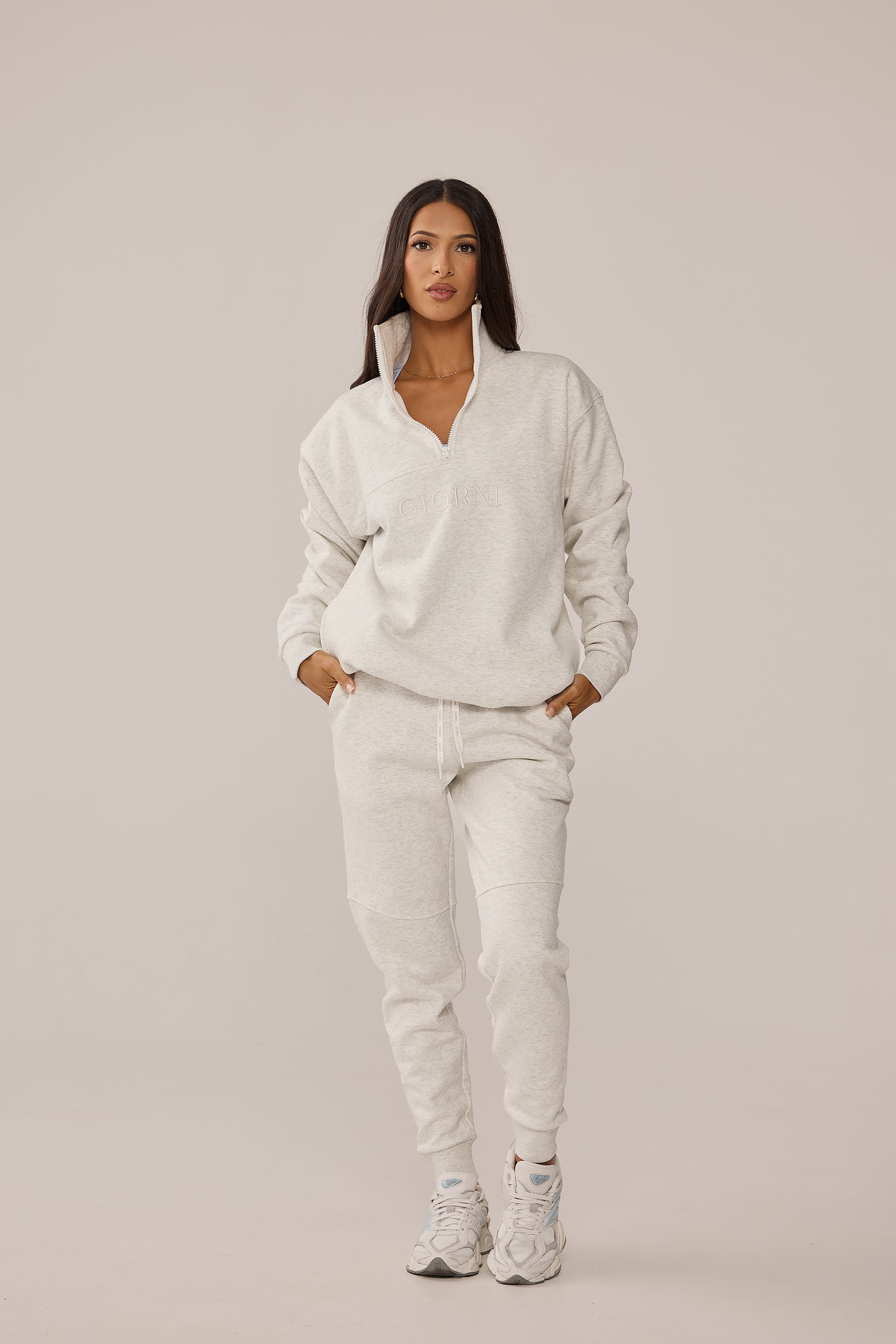 ARCHIE JOGGER - WHITE MARLE