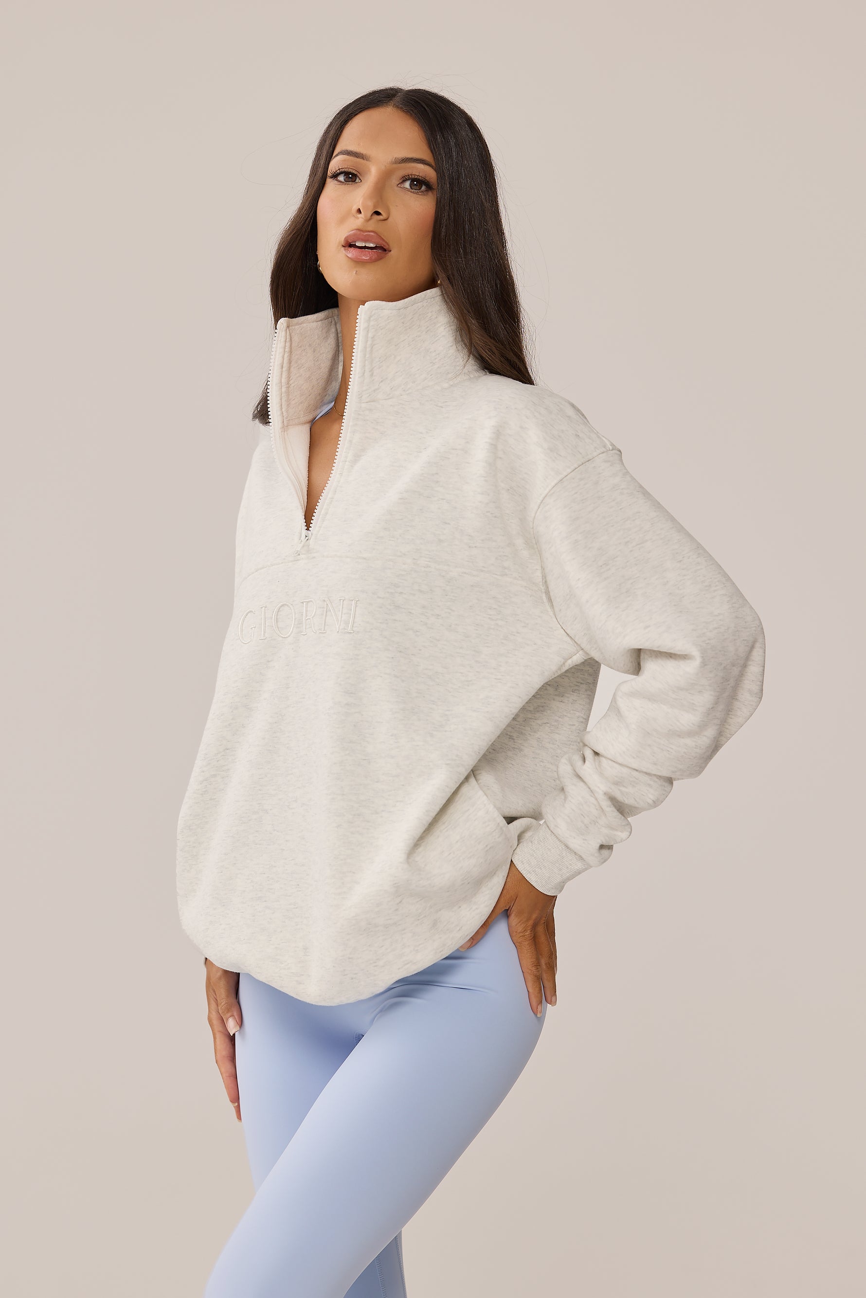 ARCHIE JUMPER - WHITE MARLE