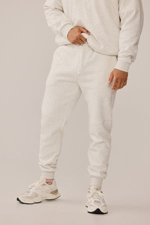 ARCHIE JOGGER - WHITE MARLE