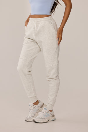 ARCHIE JOGGER - WHITE MARLE