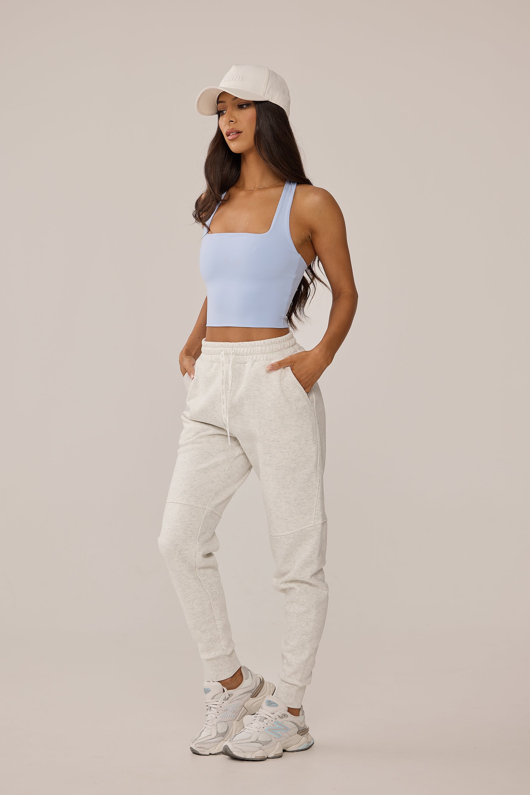 ARCHIE JOGGER - WHITE MARLE