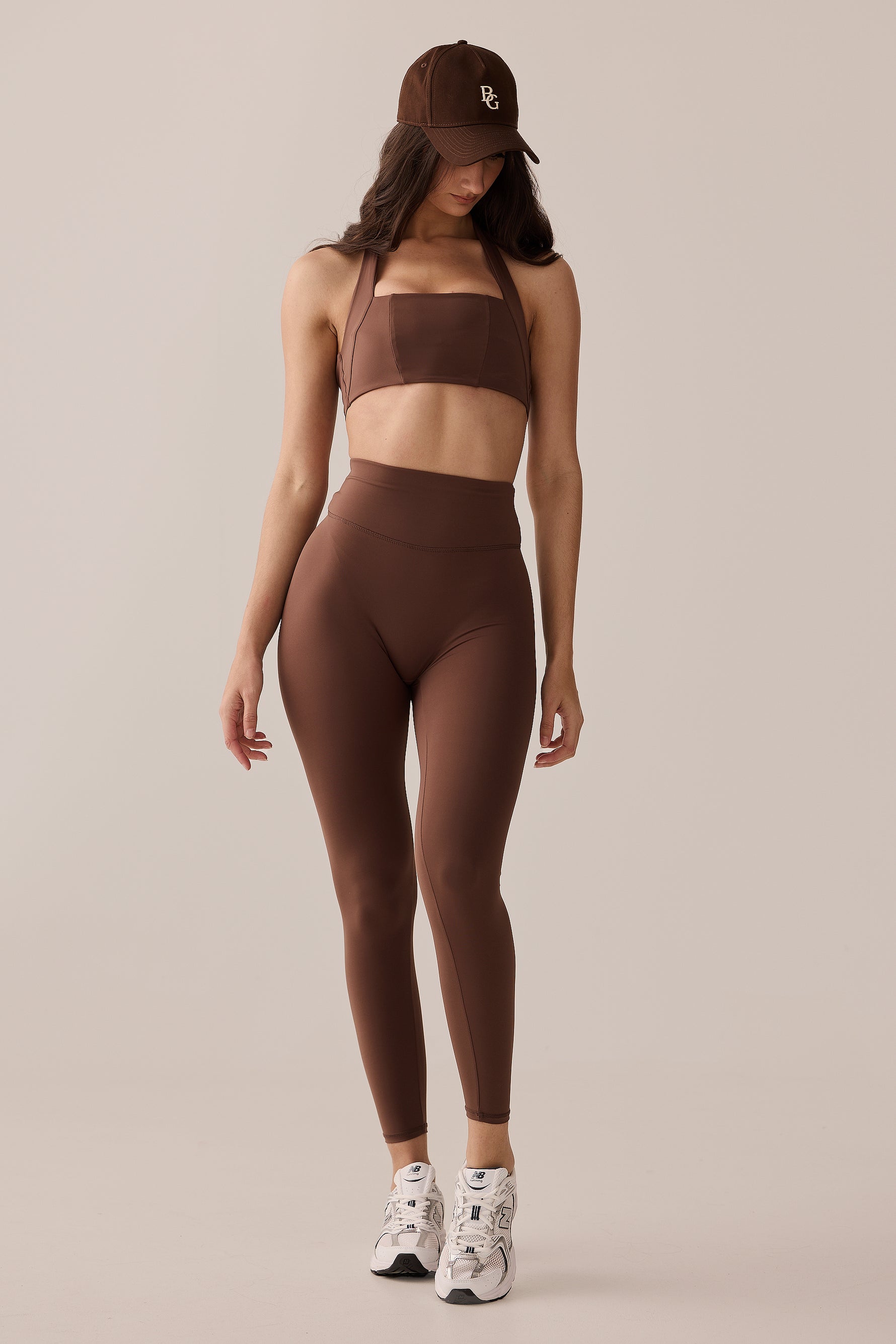 INVISIBLE SCRUNCH LEGGING - CHOCOLATE