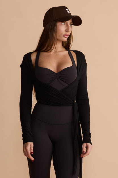 BUTTER AHLIA WRAP TOP