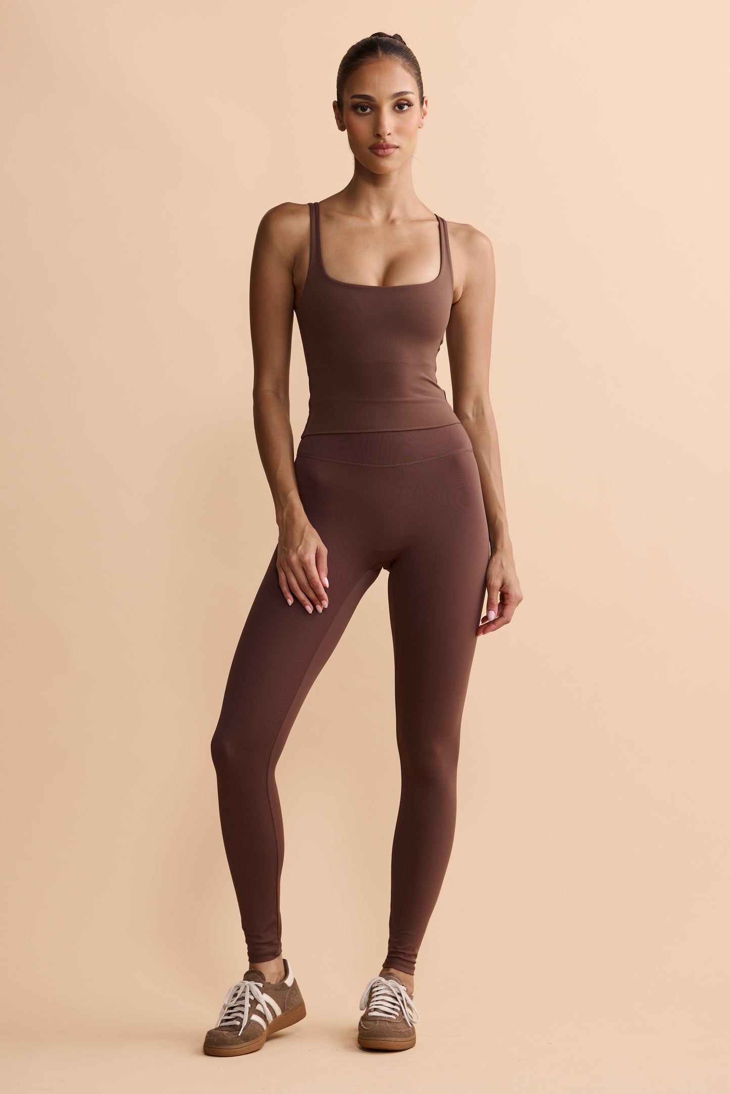 ARIA REVERSIBLE TANK - CHOCOLATE