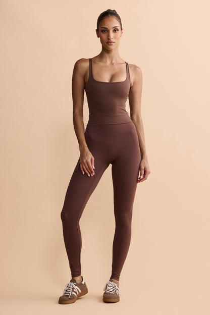 ARIA REVERSIBLE TANK - CHOCOLATE