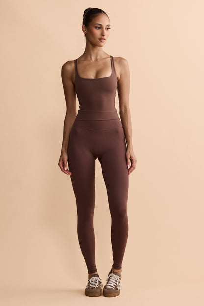 ARIA REVERSIBLE TANK - CHOCOLATE